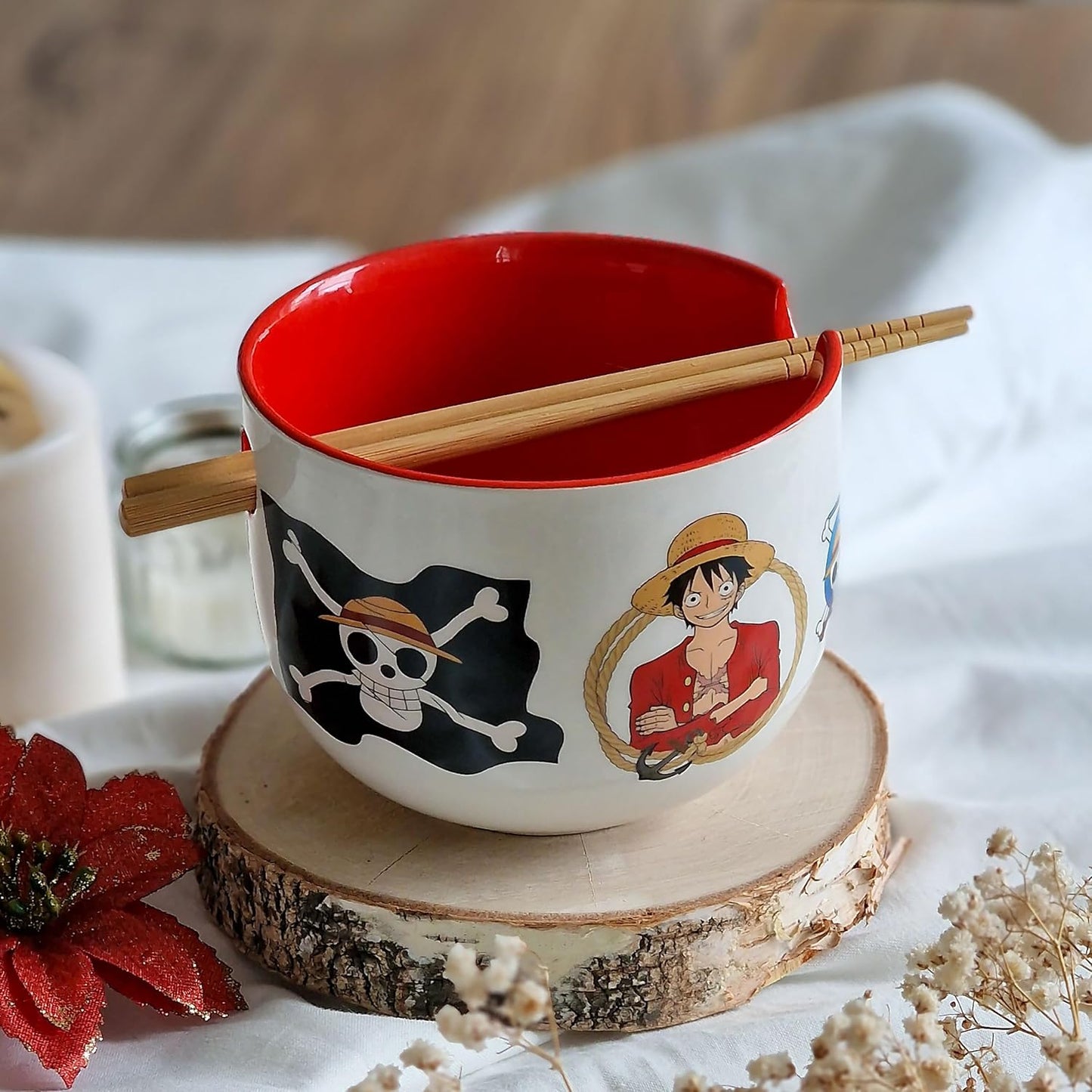 Ramen-Schale mit Essstäbchen