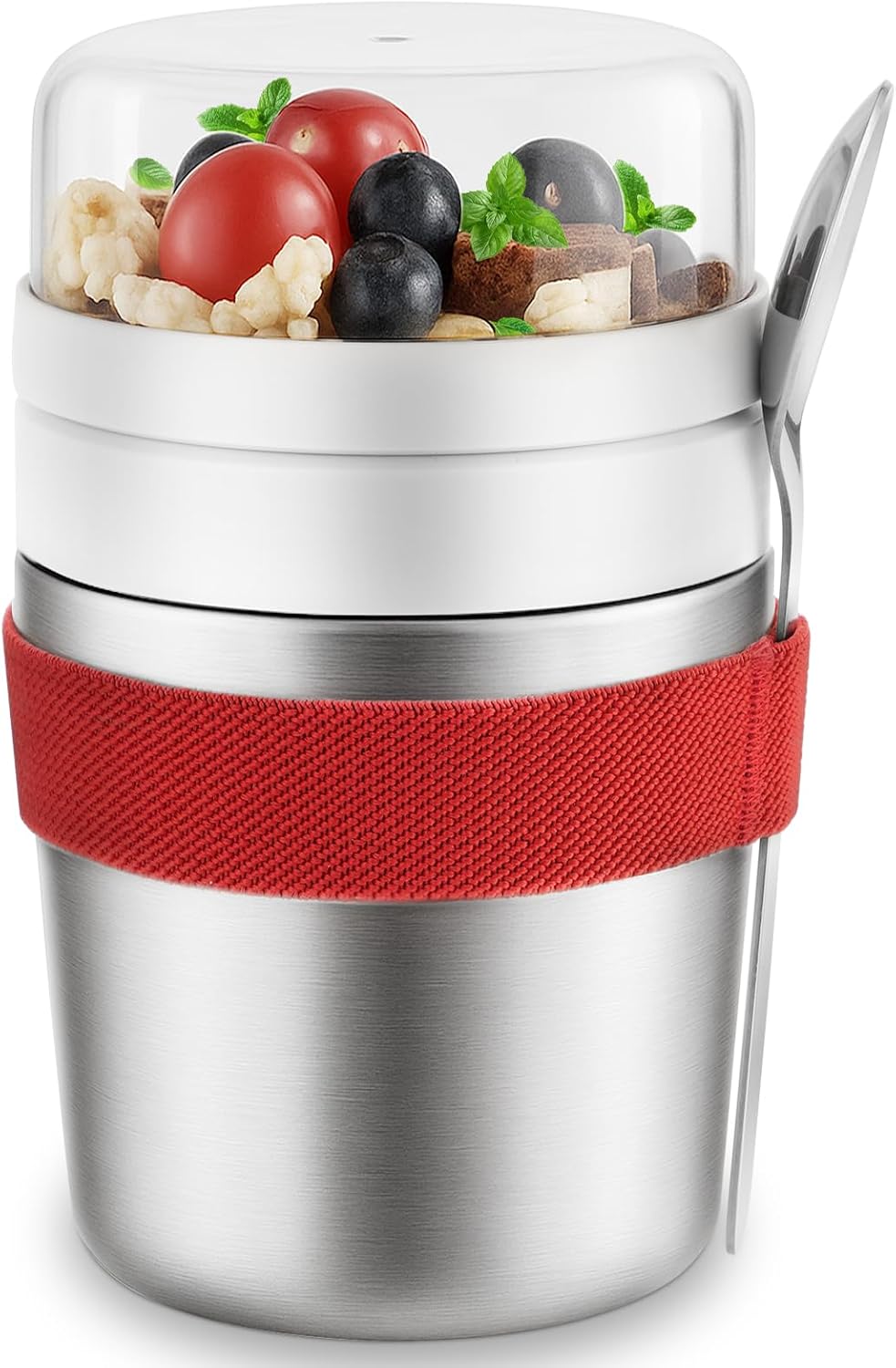 Müslibecher to Go mit Löffel