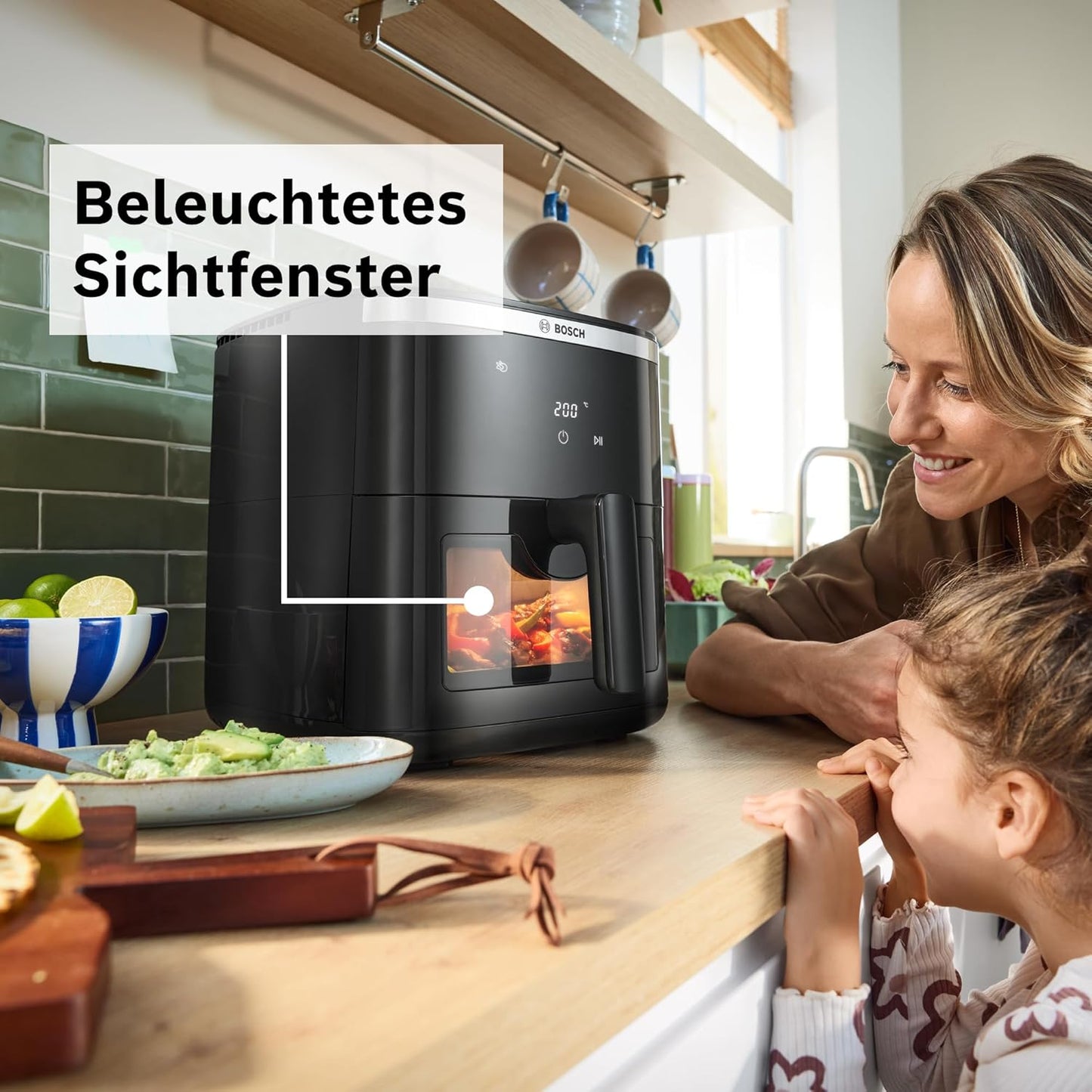 Serie 6 Air Fryer, Schwarz