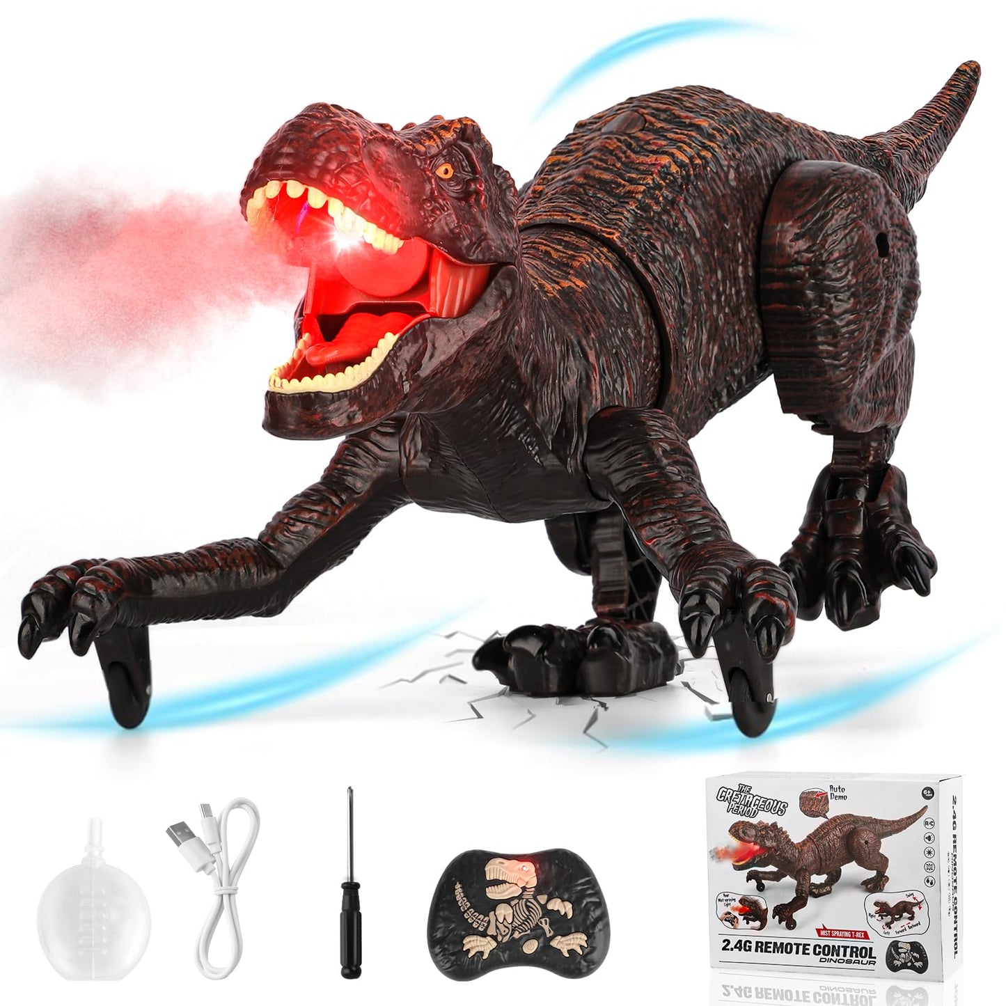 RC Dinosaurier-Roboter mit Sound & Licht