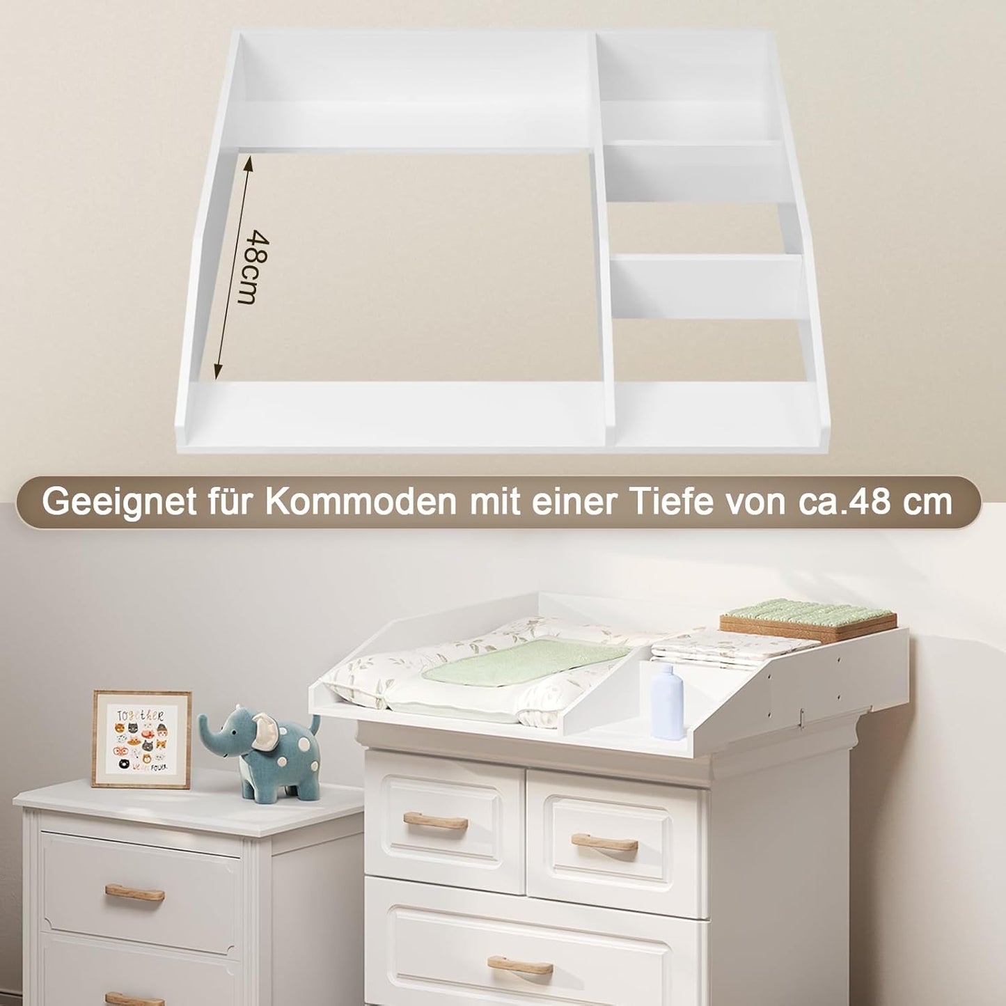 Wickelaufsatz mit Trennfach
