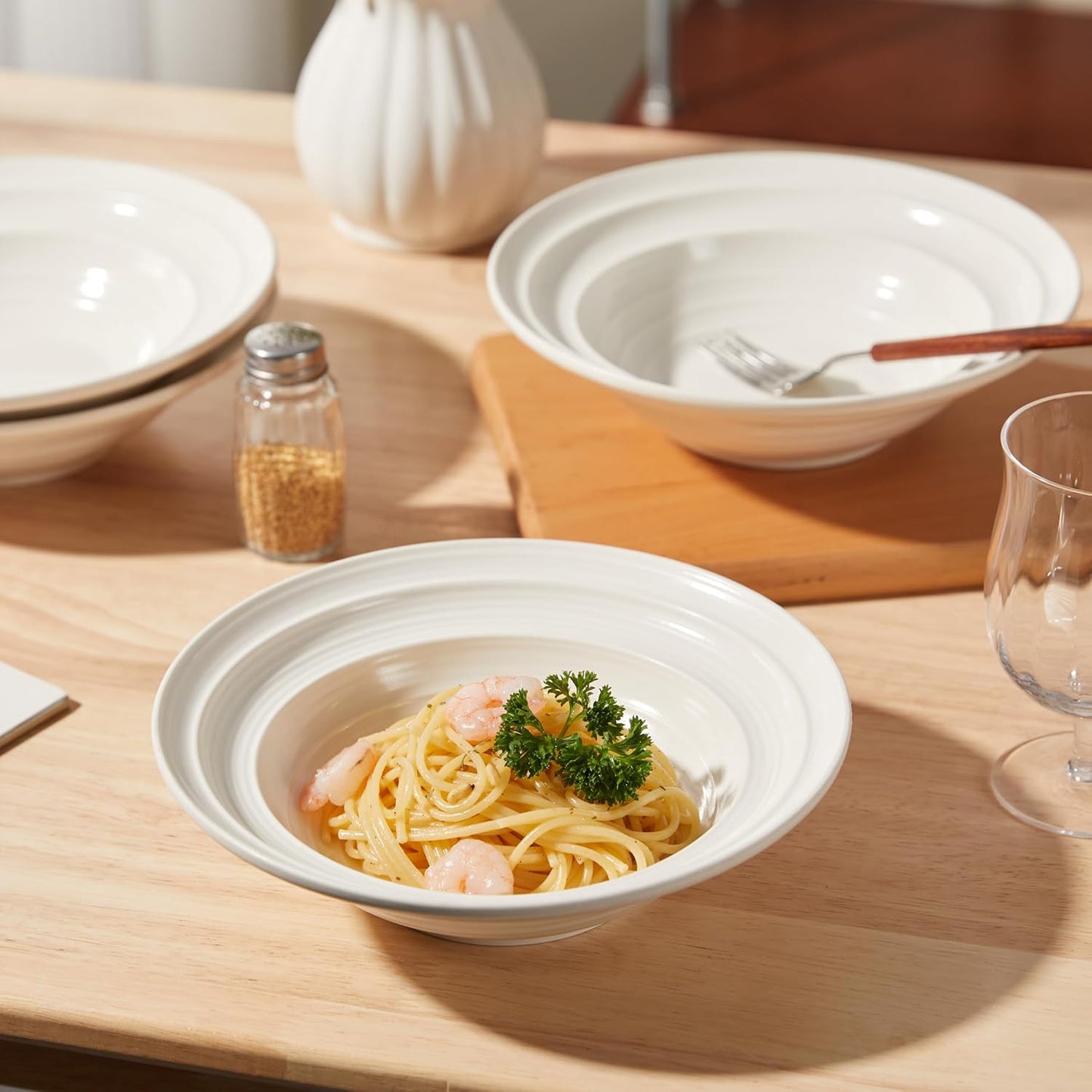 Suppenteller-Set, Weiss 24er set