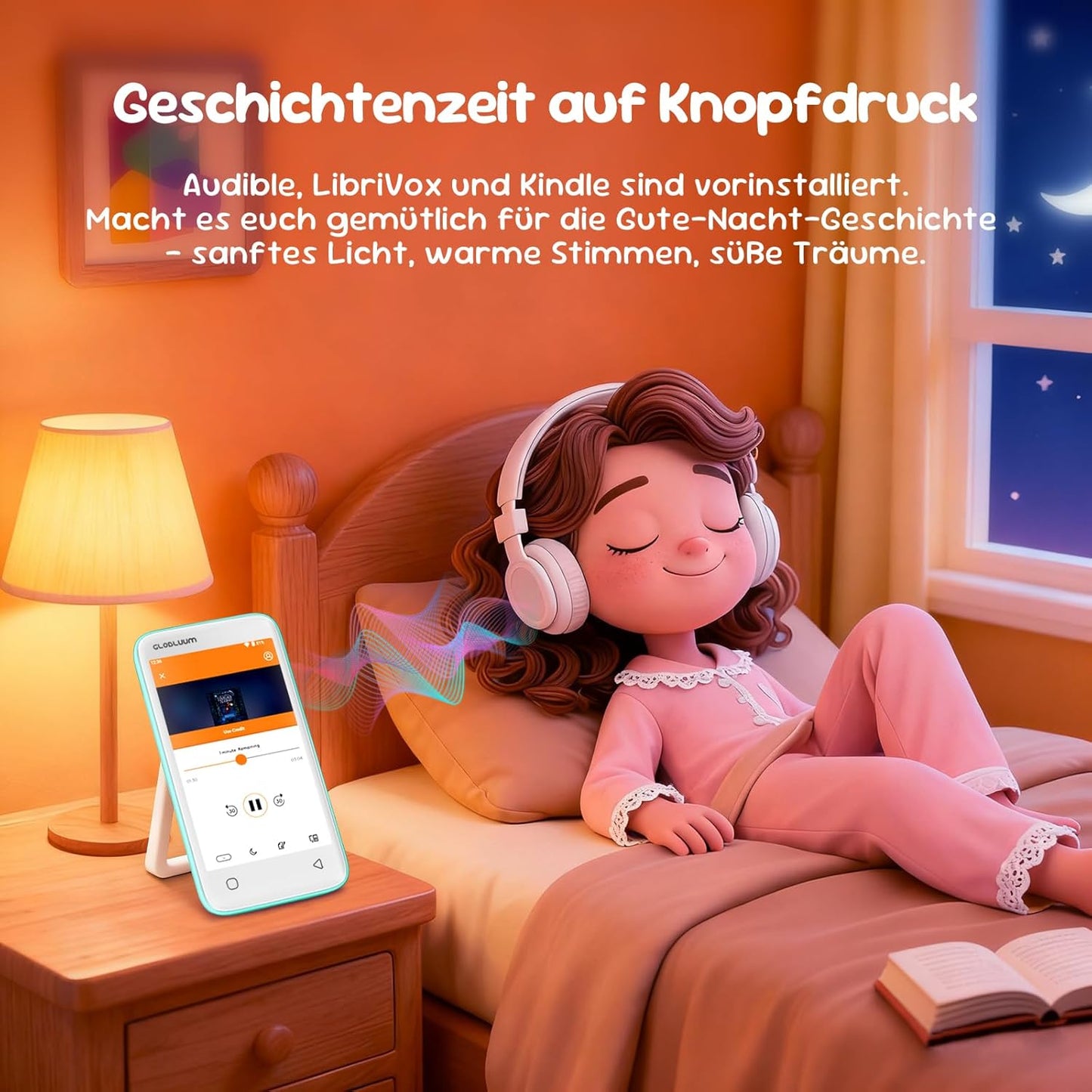 MP3-Player mit Kindersicherung, Minzgrün