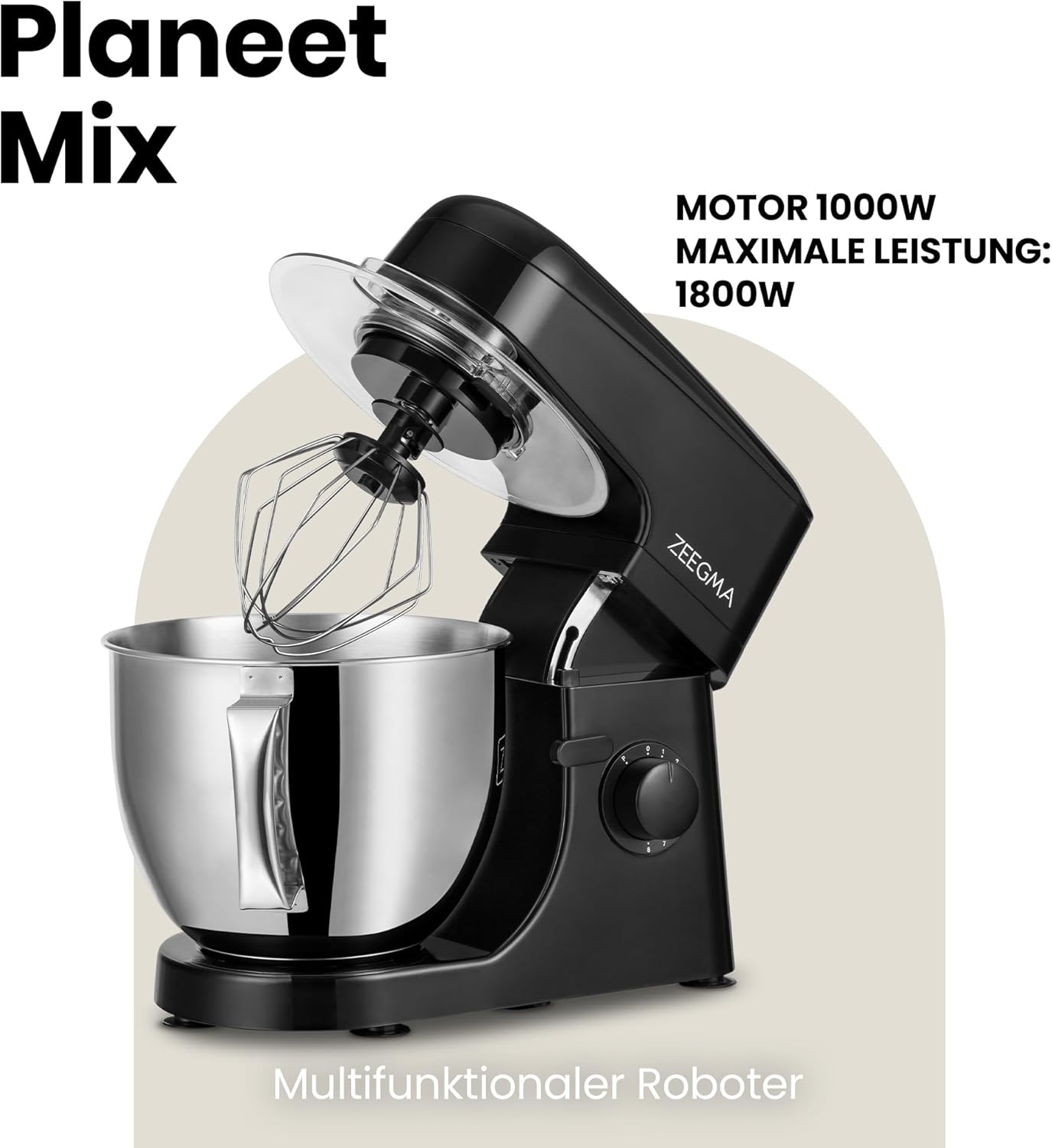 Planeet Mix Küchenmaschine, Planeet Mix / Schwarz