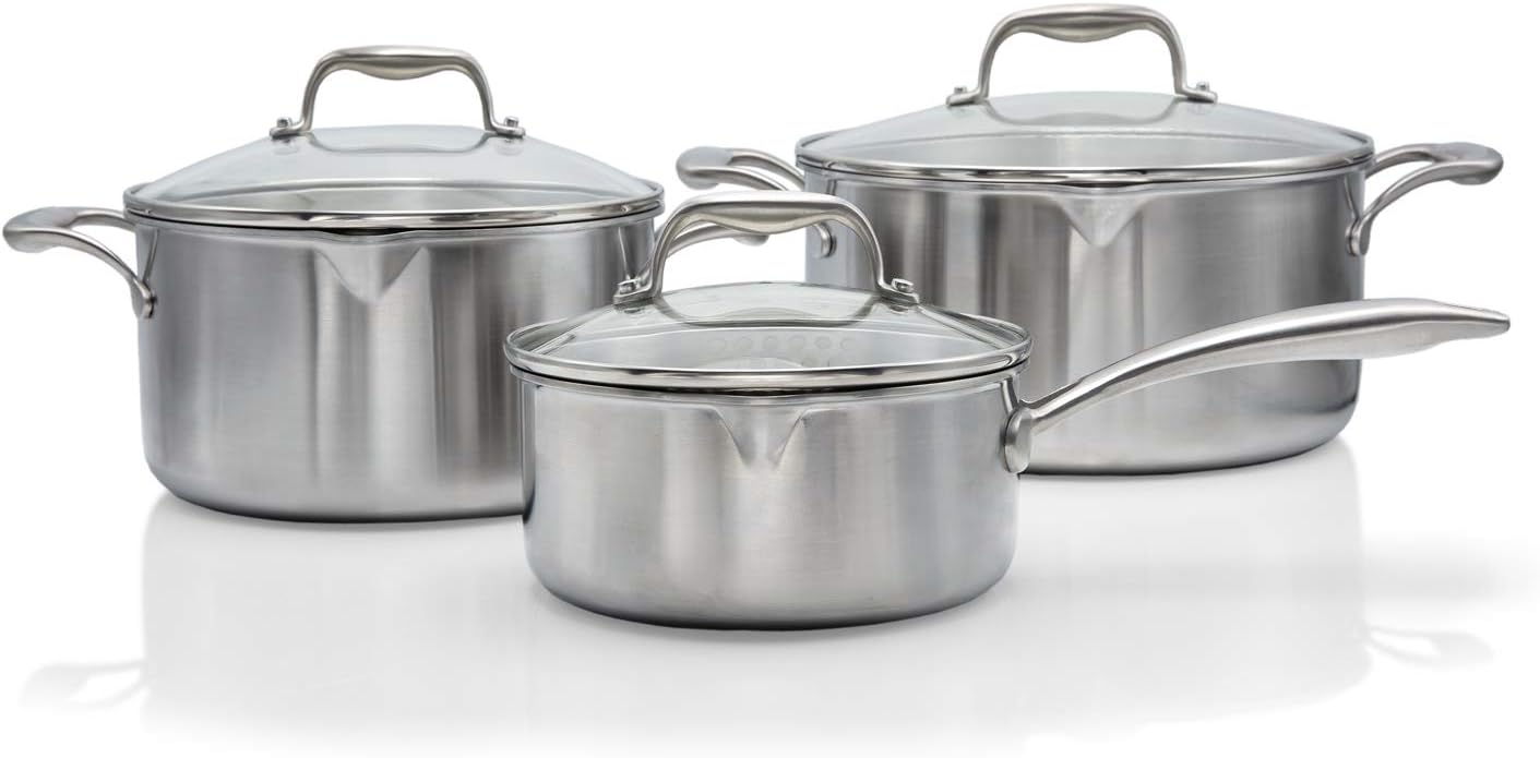 Produre Pro Kochtopfset (3-teilig) für alle Kochfelder, 3er Set