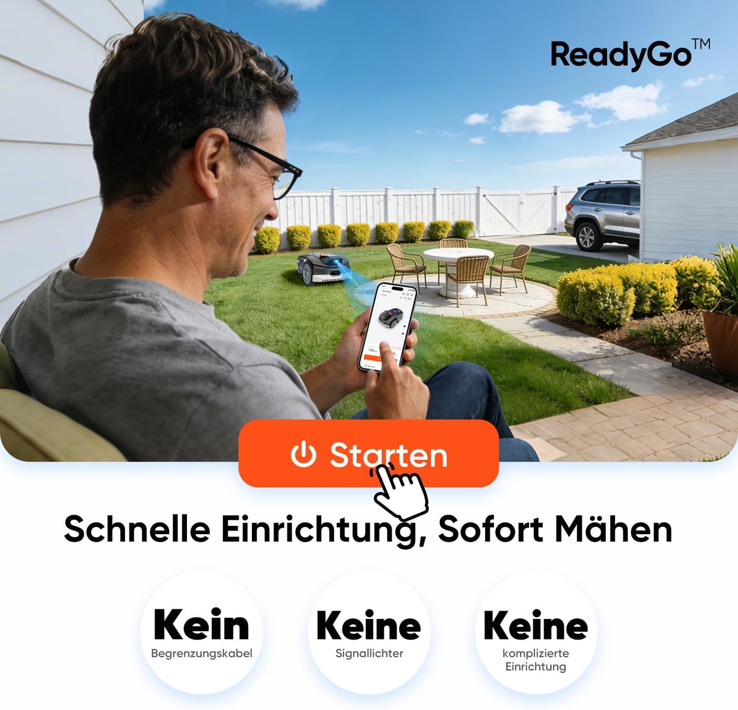 Mähroboter V1 mit Garage