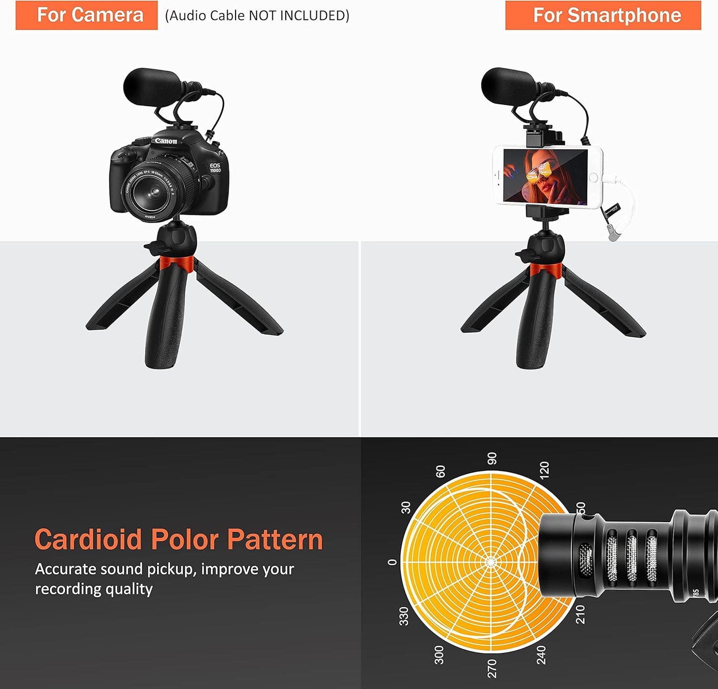 Handy-Mikrofon Vlogging Kit CVM-VM10-K2 PRO, K2 PRO