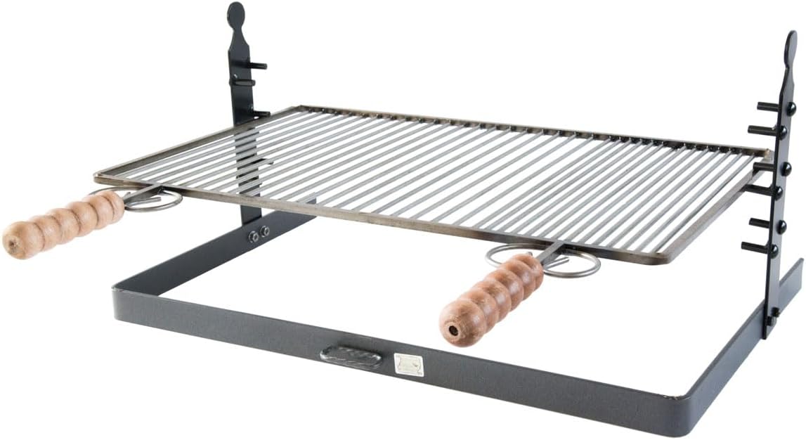 Höhenverstellbarer Grillrost mit Standfuss