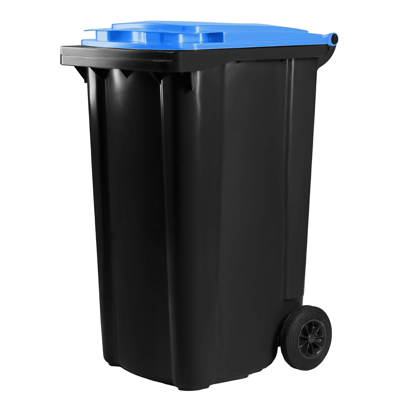 Mülltonne mit Rädern, 240 Liter, 240 Liter Grau/Blau