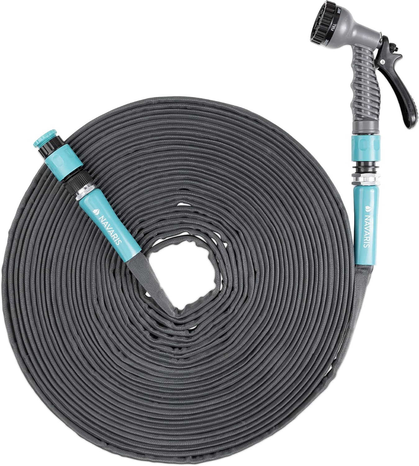 Flexibler Gartenschlauch mit Brause, 22,5 m