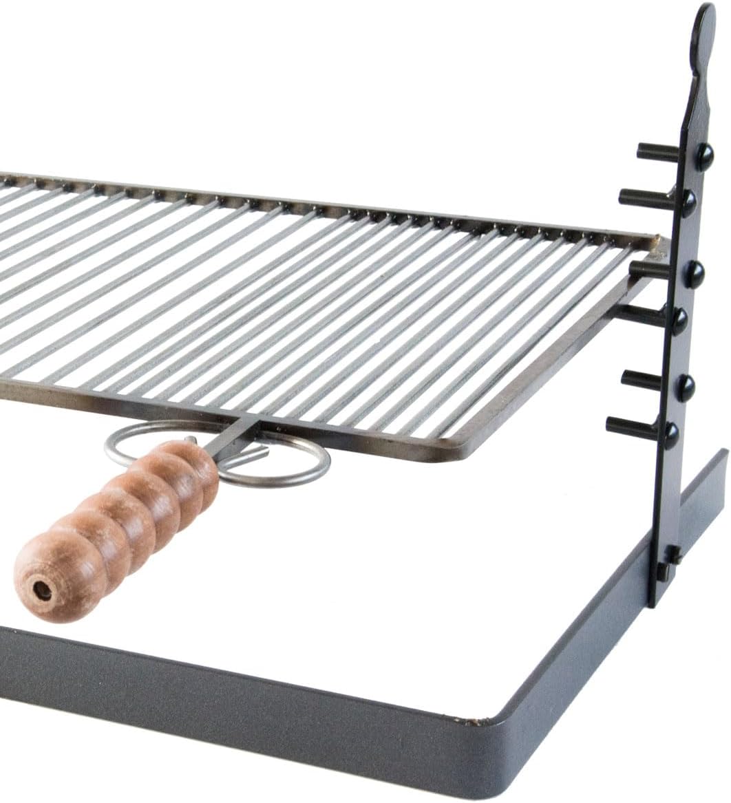 Höhenverstellbarer Grillrost mit Standfuss