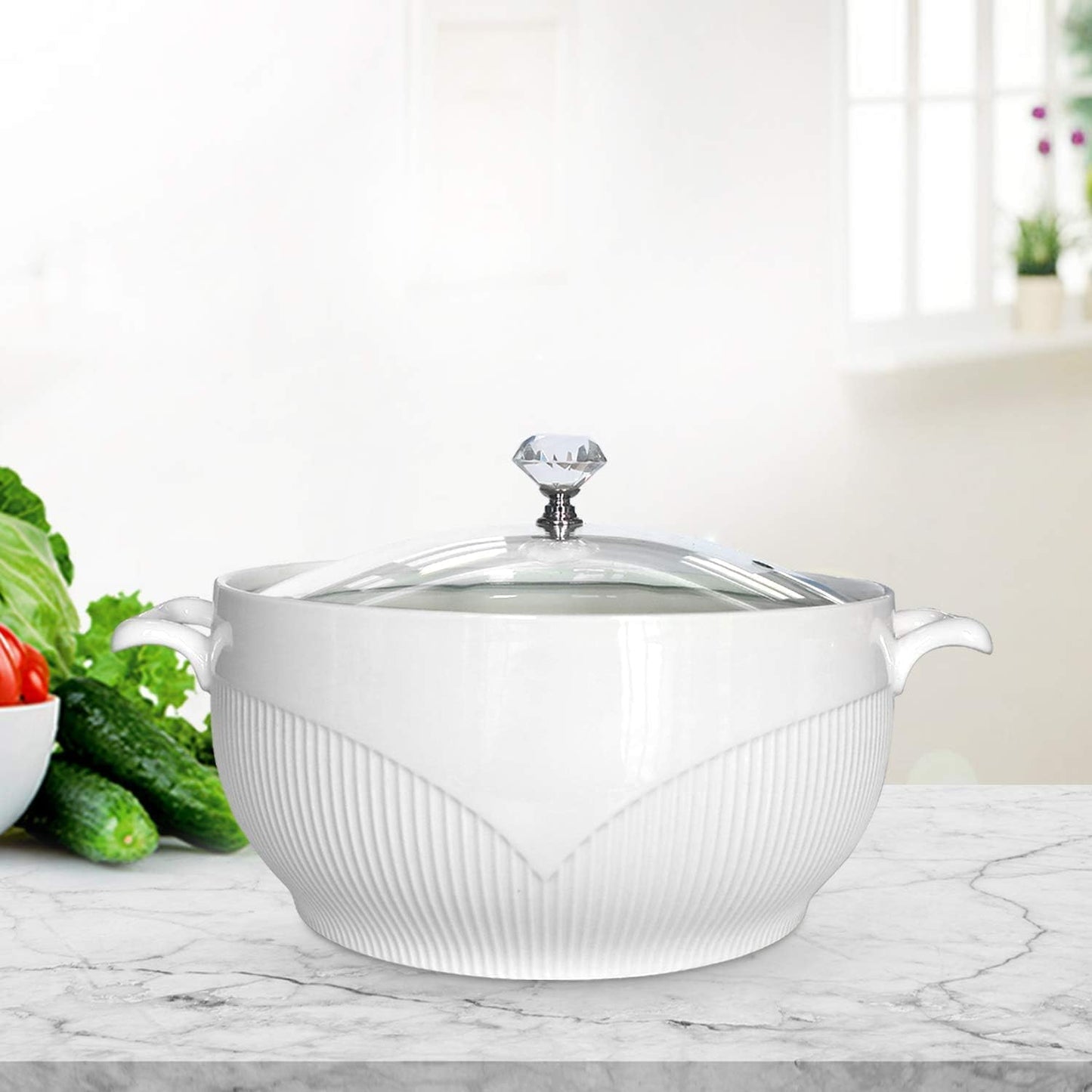 Suppenterrine mit Deckel, M(1.3L)