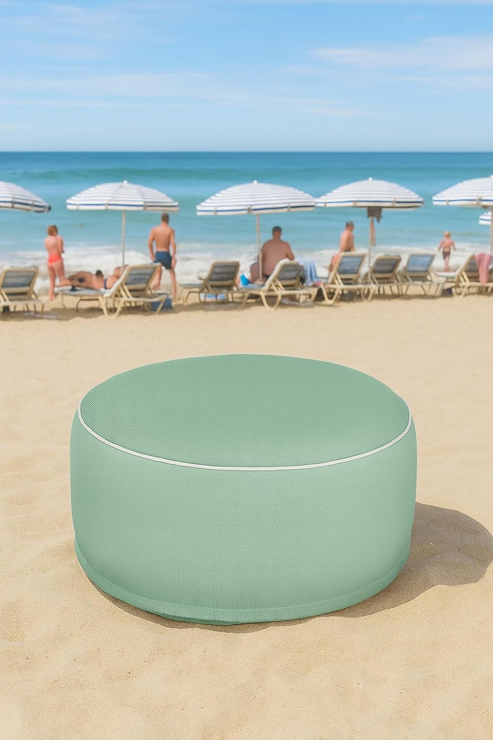 Aufblasbarer Outdoor-Sitzhocker, Mint