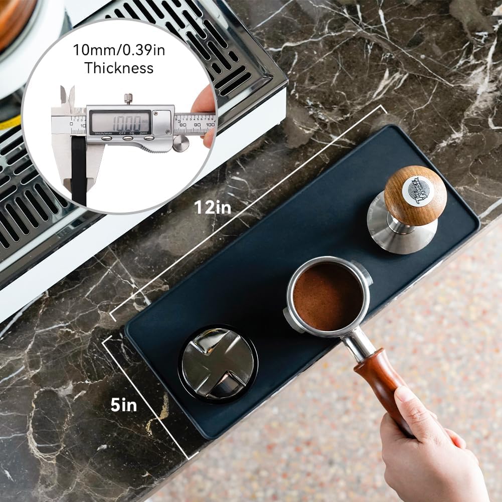 Espresso-Tamping-Matte, Black5"x12"