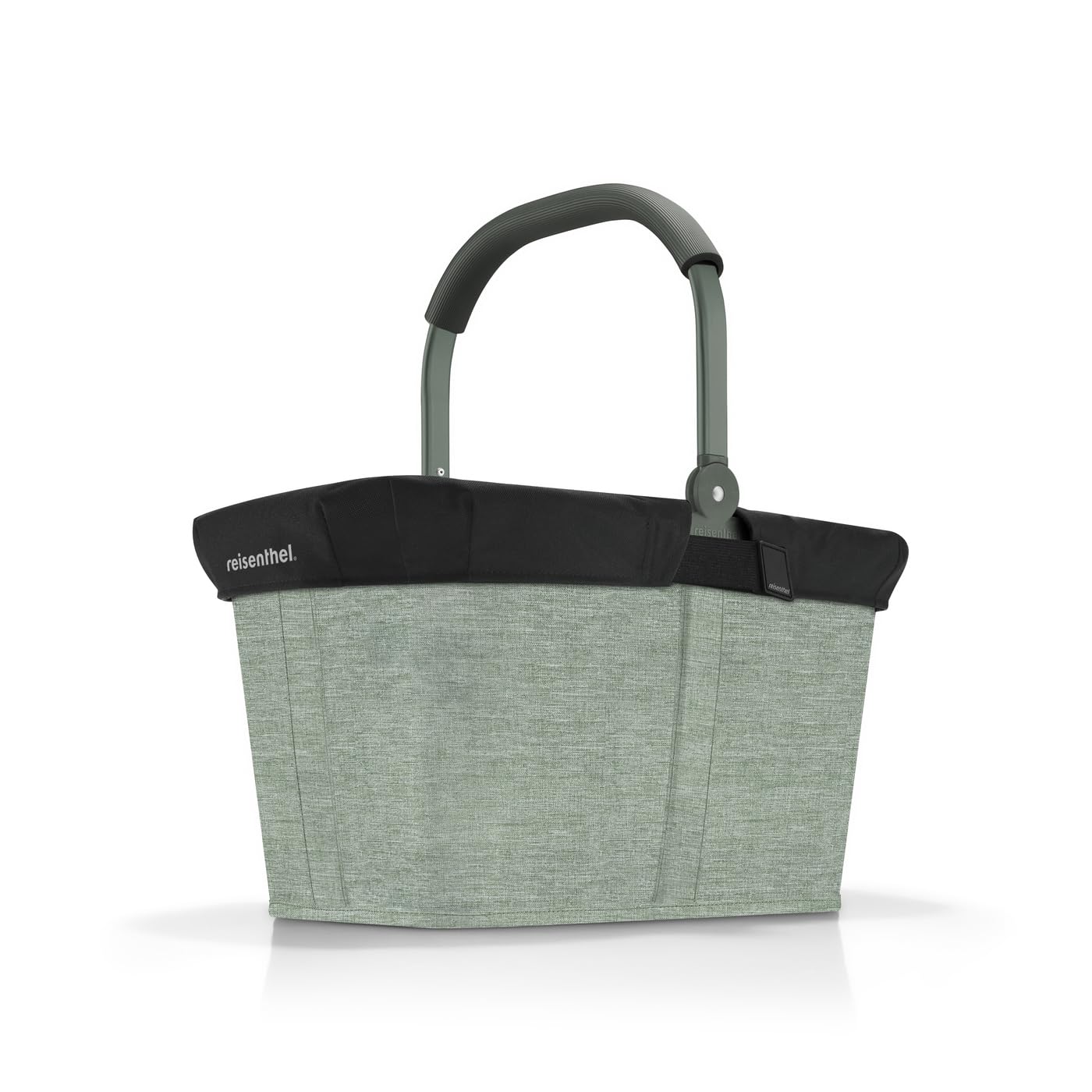 Einkaufskorb mit Innentasche, Frame Twist Sage + Black