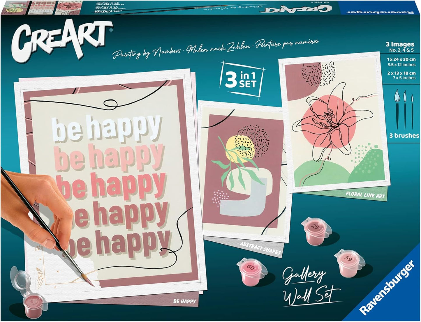 CreArt Gallery Wall Set - Abstract Shapes, Neue Version