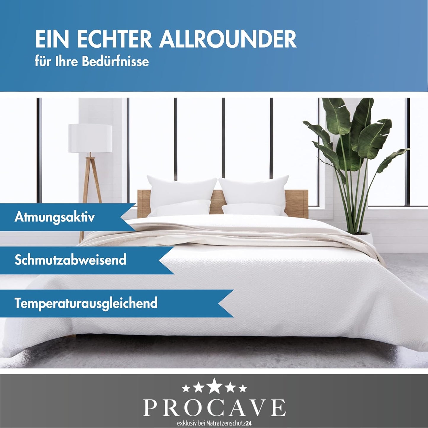Matratzenbezug (60x190cm), 60x190cm|Höhe 16-22 cm