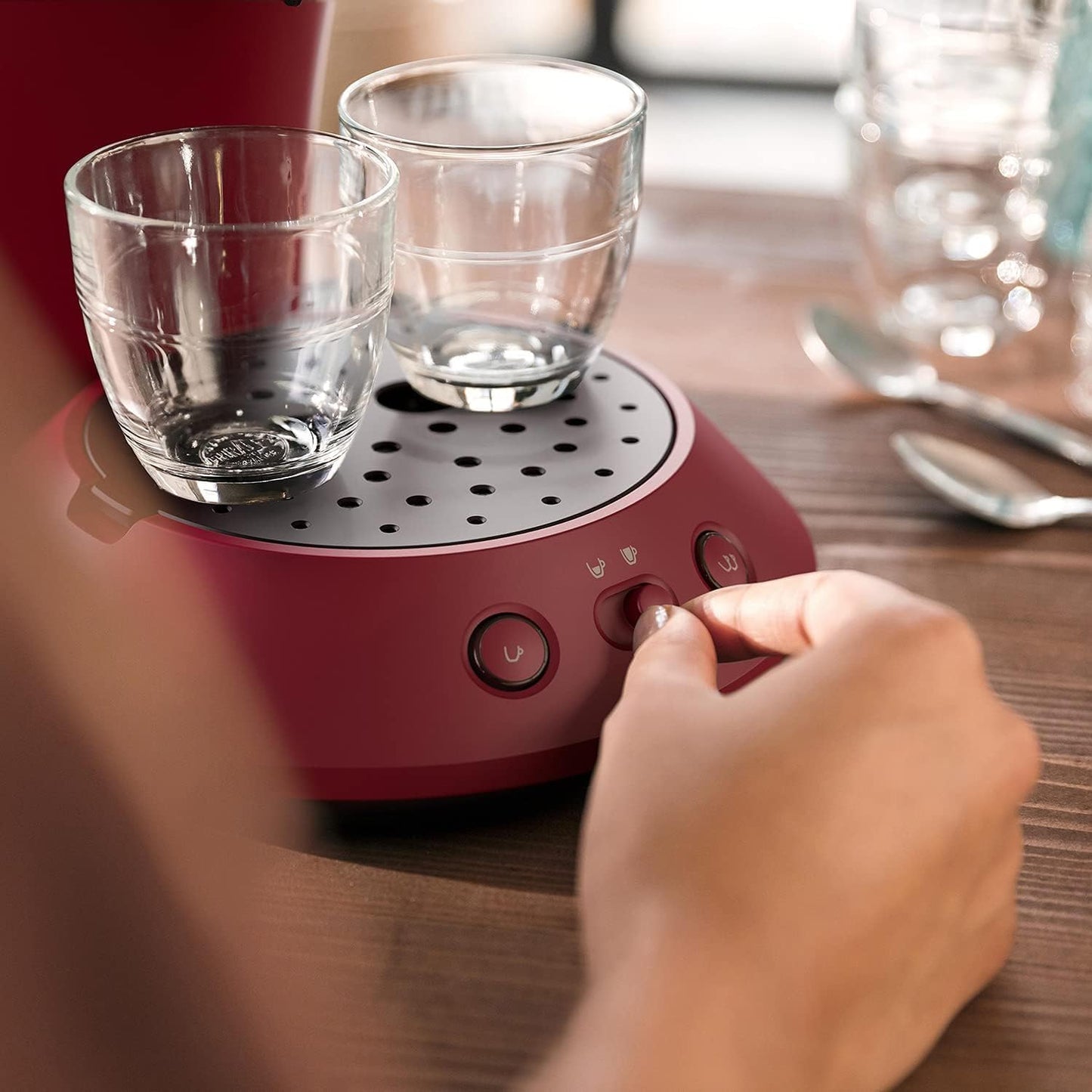 Senseo Original Plus Kaffeepadmaschine, Rot