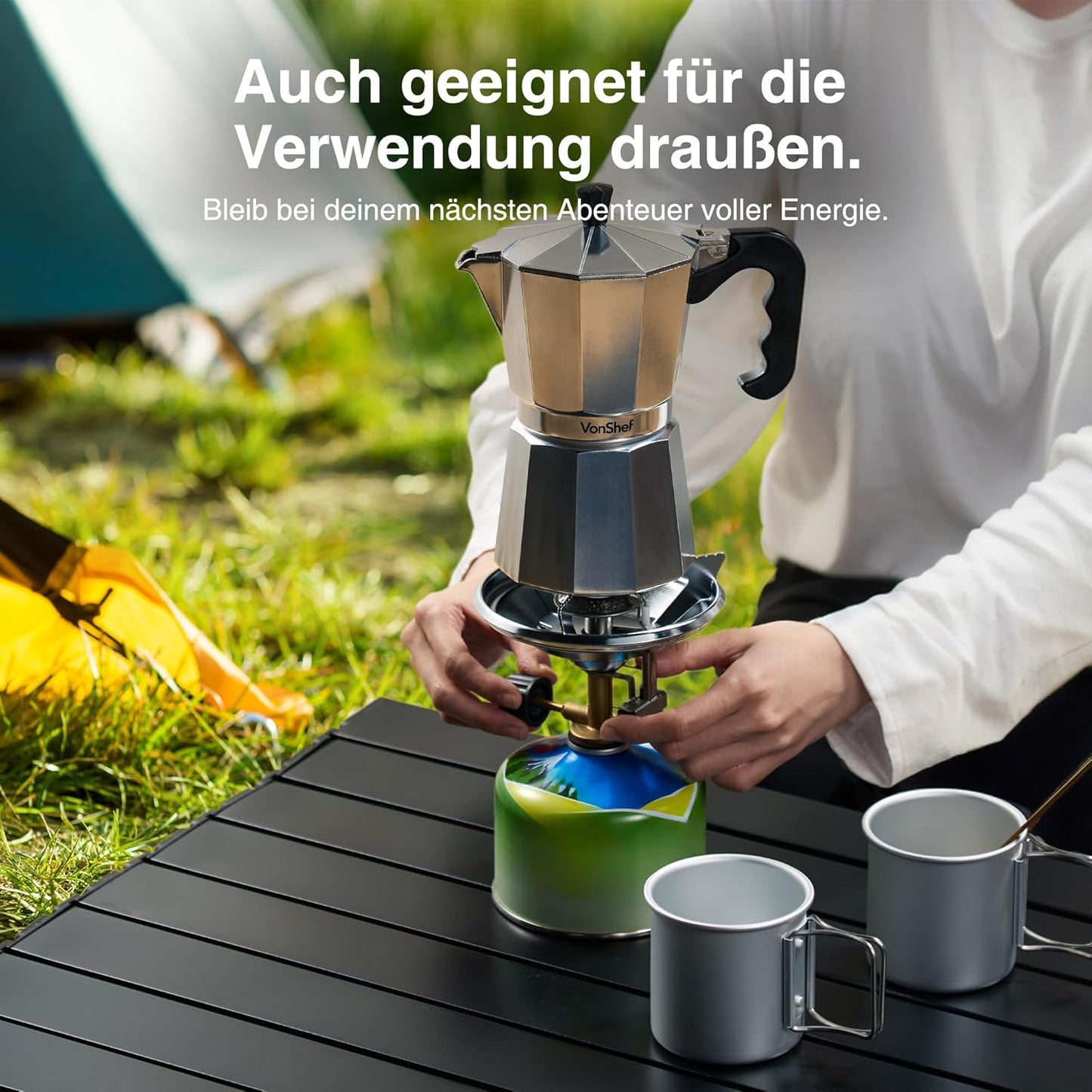 Espressokocher, 600ml / 12 Tassen