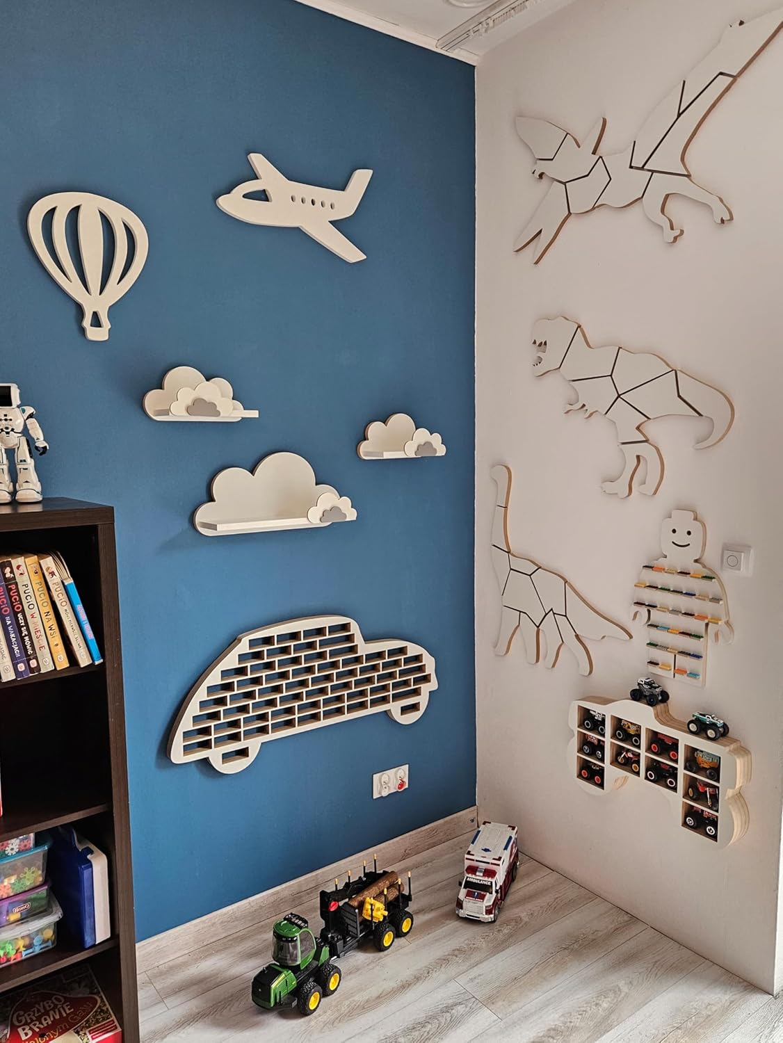 Wandregal-Set Wolke für Kinderzimmer (3-teilig), Fisia Elegance