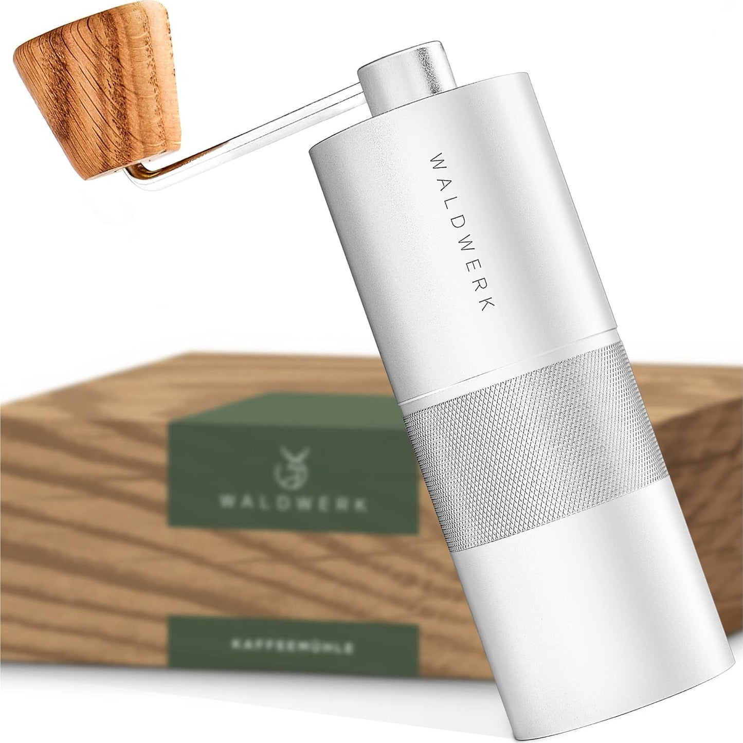 Manuelle Espressomühle mit Edelstahlmahlwerk, Kaffee