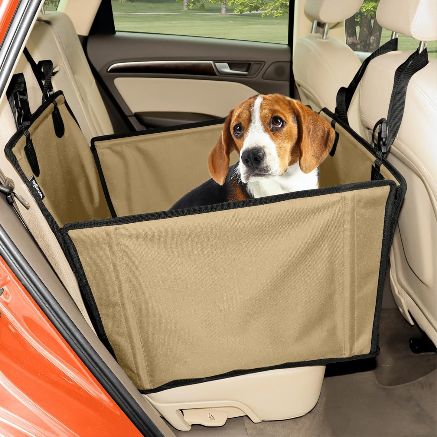 Hunde Autositz, M Beige