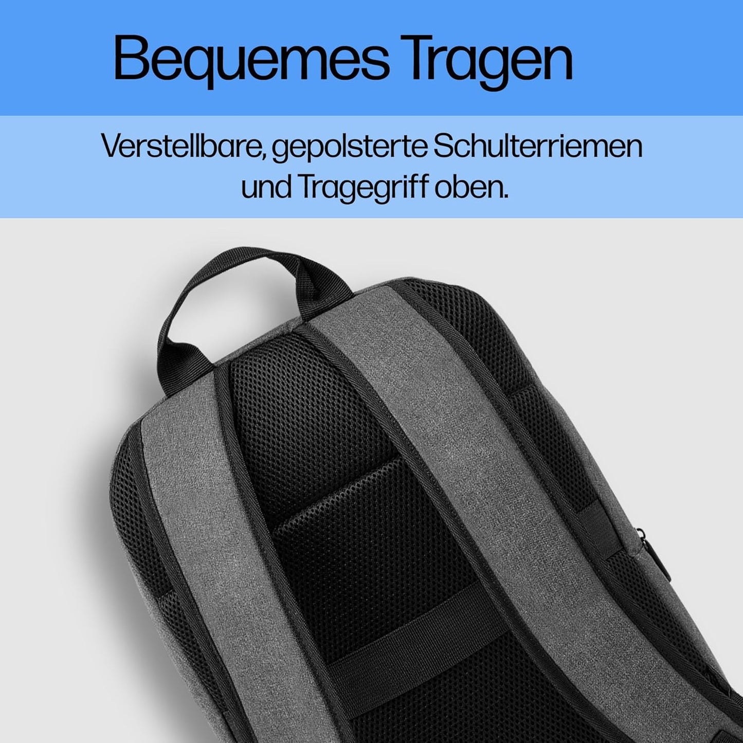 Laptoprucksack 15,6 Zoll wasserabweisend & robust, 15,6 Zoll Rucksack Grau