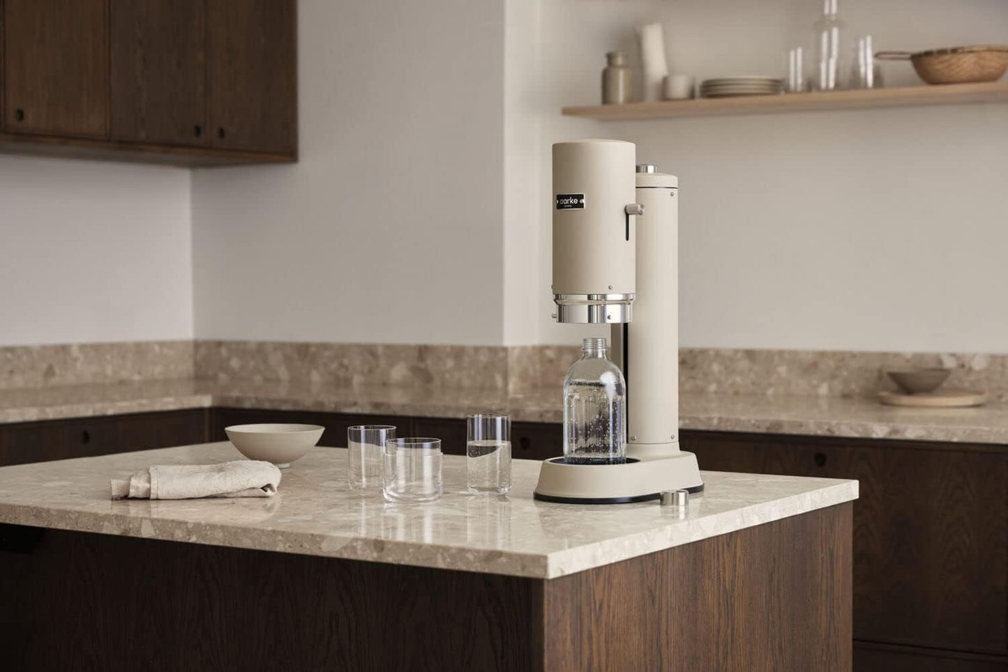 Carbonator Pro Wassersprudler mit Glasflasche, Sand