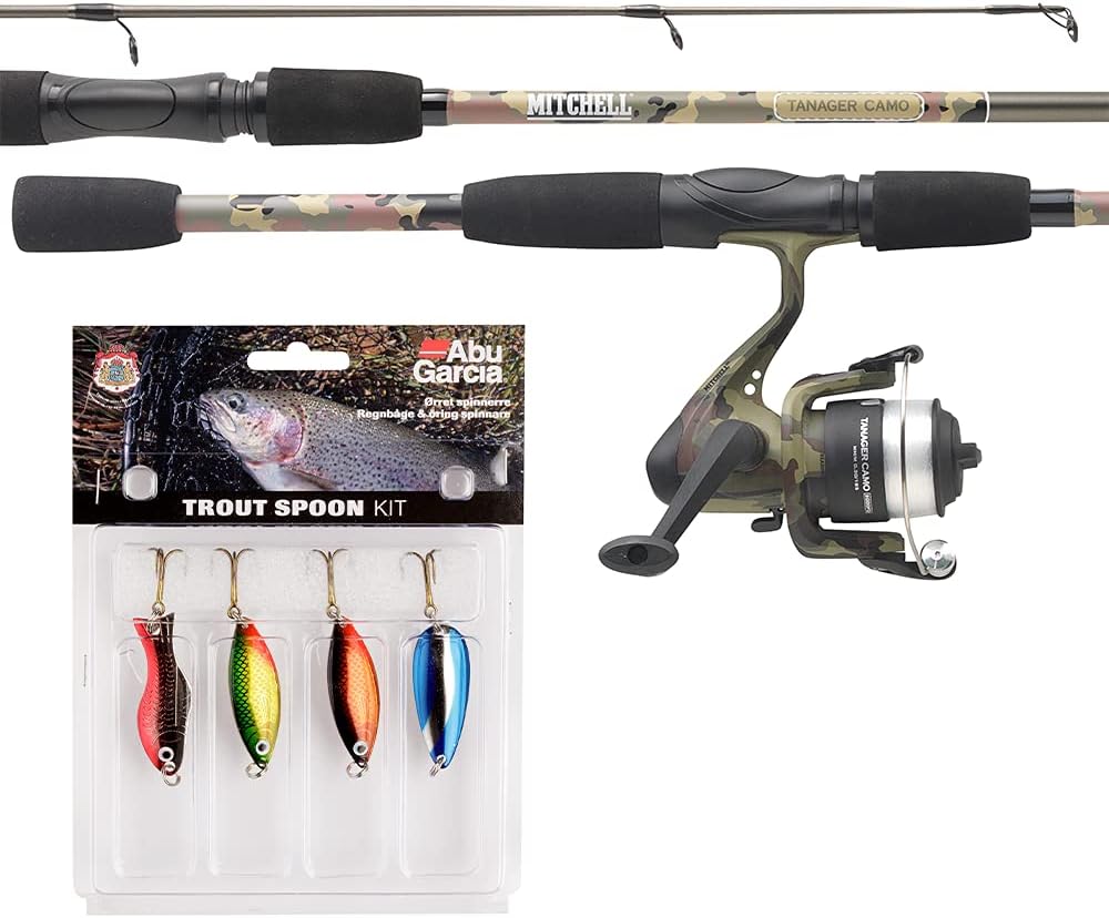 Tanager Camouflage Angelset, 1.82m 5/15gr Light Spoon set Fresh Water Spinning