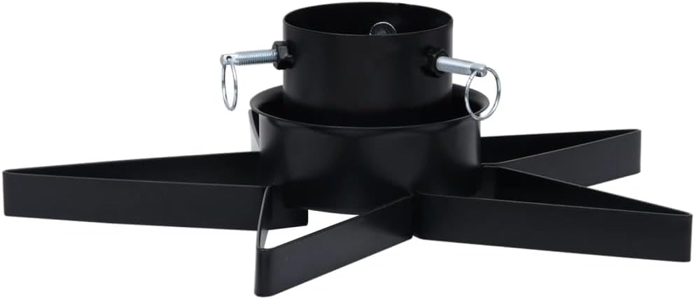 Sternförmiger Weihnachtsbaumständer, Schwarz