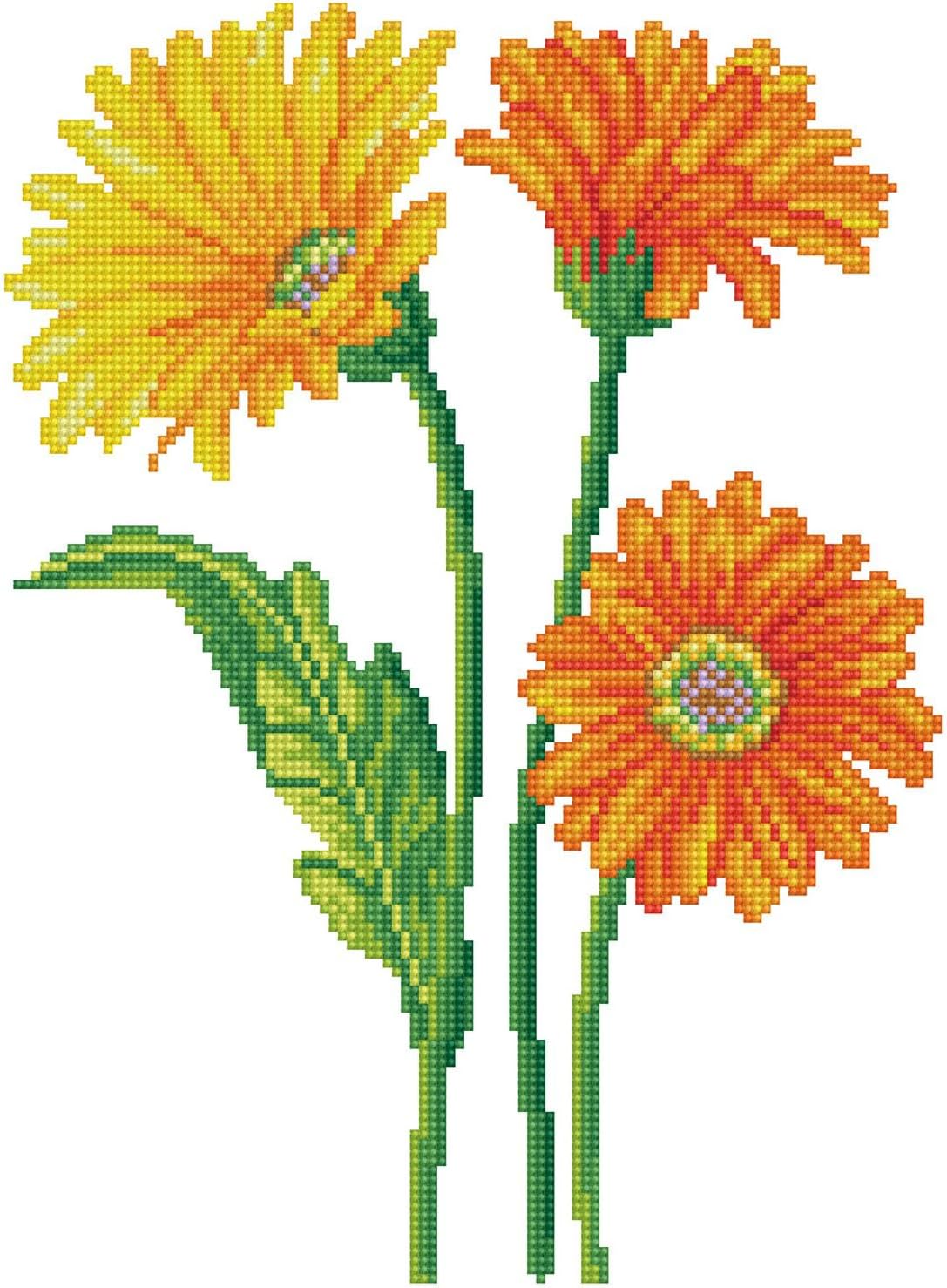 Diamond Painting Kit Blumen, 27 x 37cm Stehend Hoch