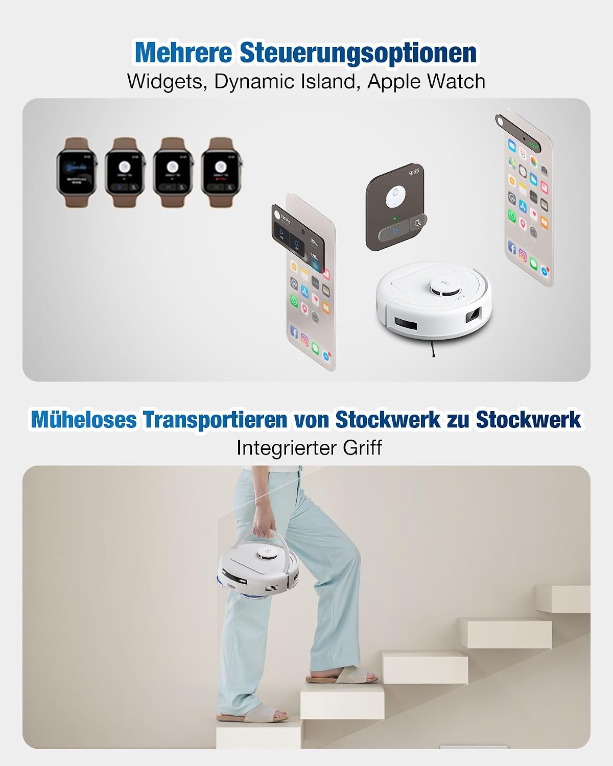 Mini-Saug- und Wischroboter, deebot mini Grün