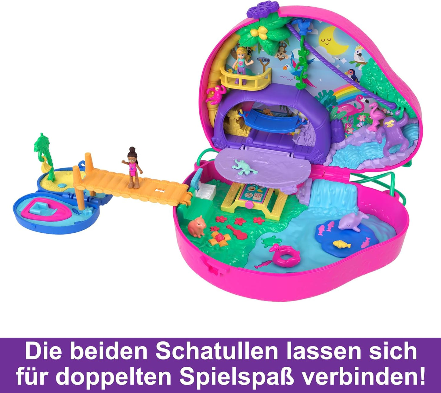 2-in-1 Taschenschatulle Faultierfamilie, Faultier