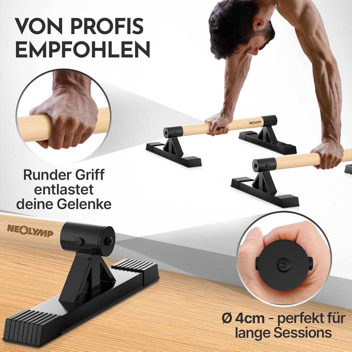 2er Set Parallettes, Parallettes Tief