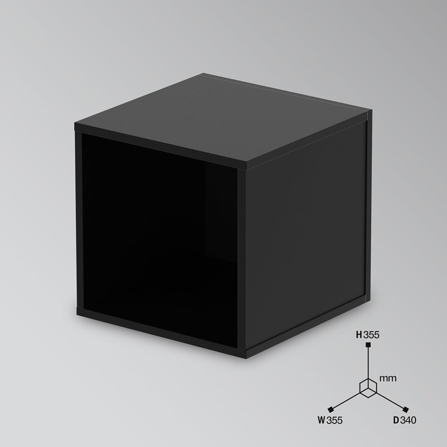 Record Box für 110 Schallplatten, ['Schwarz', 'Weiss']