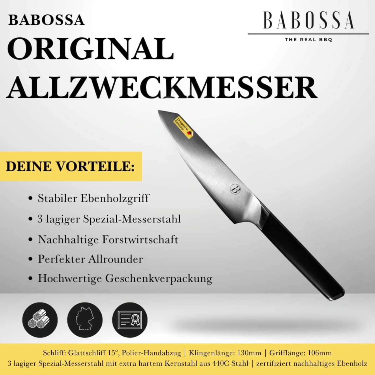Allzweckmesser, Allzweckmesser 13cm