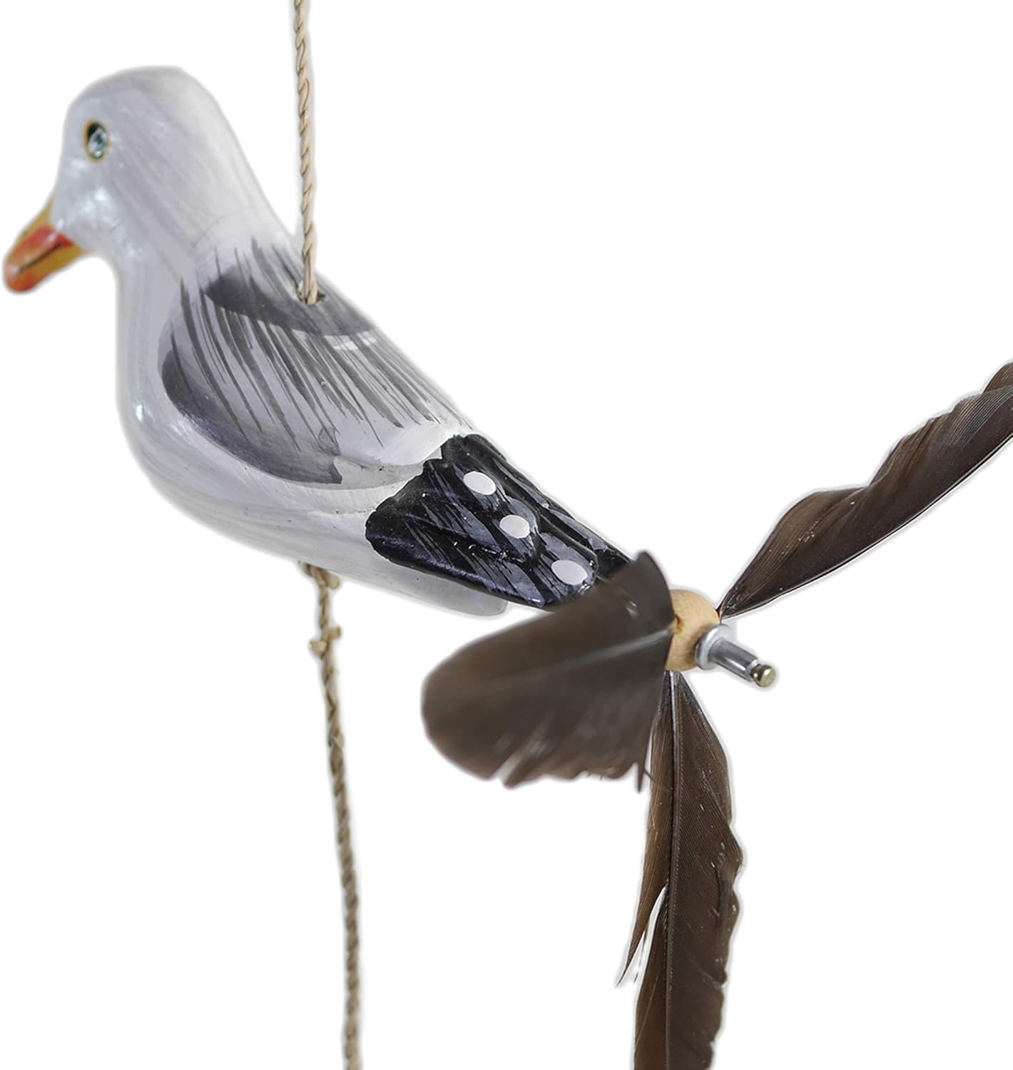 Windspiel Möwe-Rudil mit Feder Propeller, Albatross