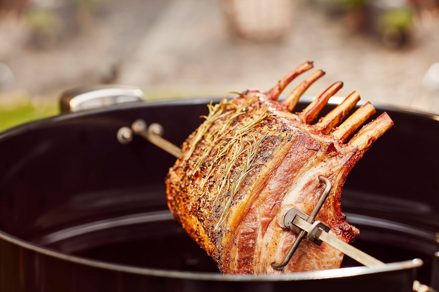 Drehspiess für Holzkohlegrills