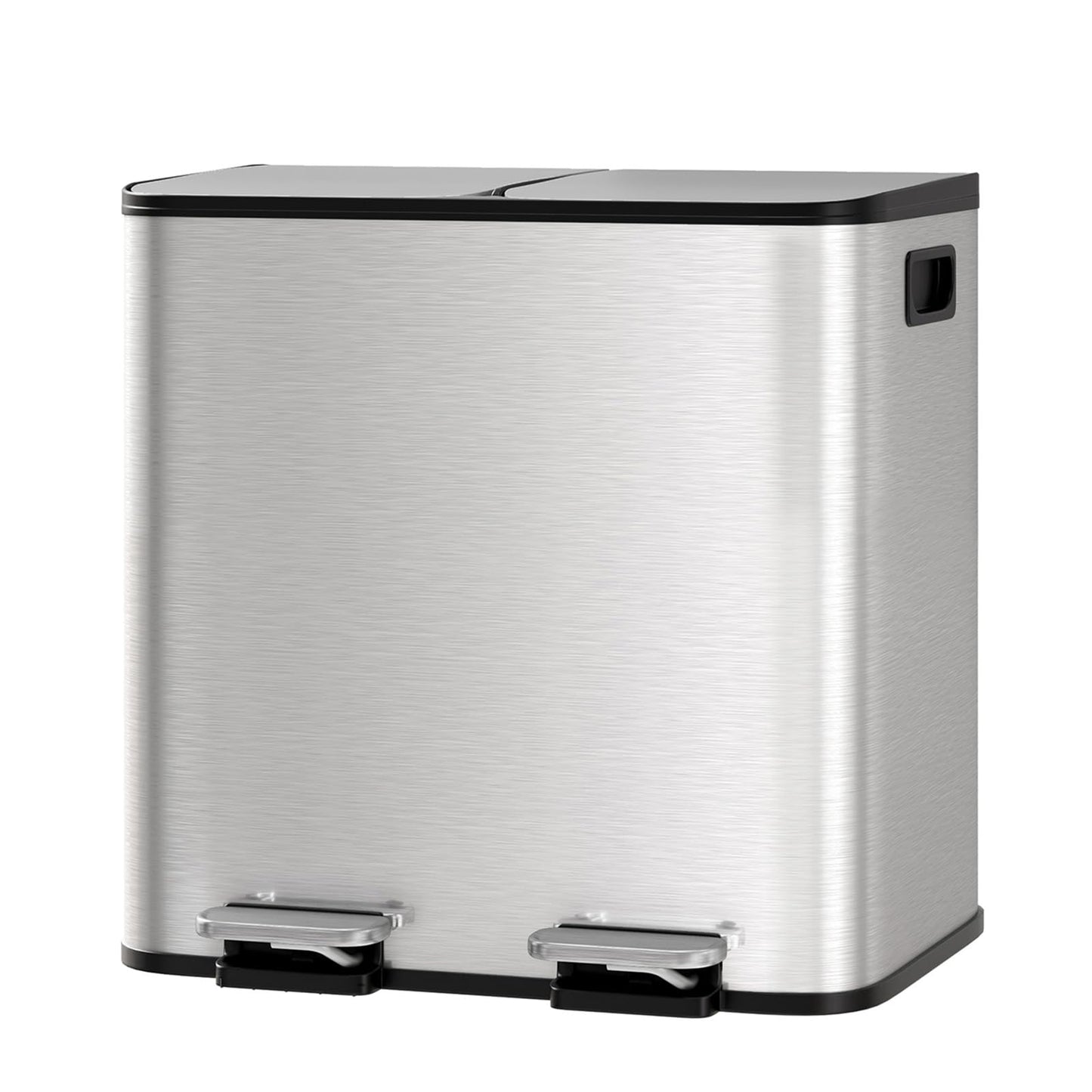 Mülleimer mit Mülltrennsystem, Beige 30L