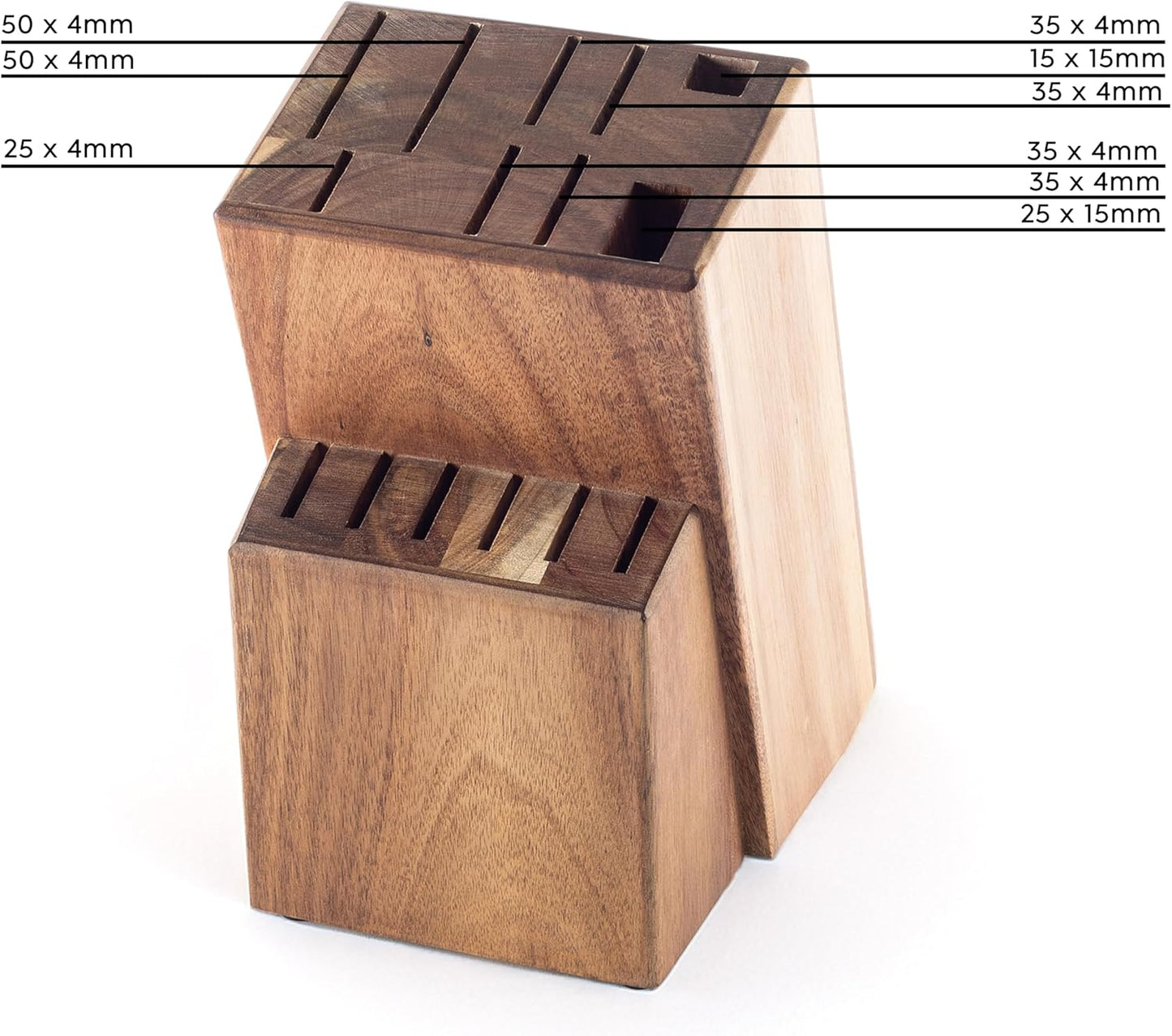 Messerblock aus Akazienholz