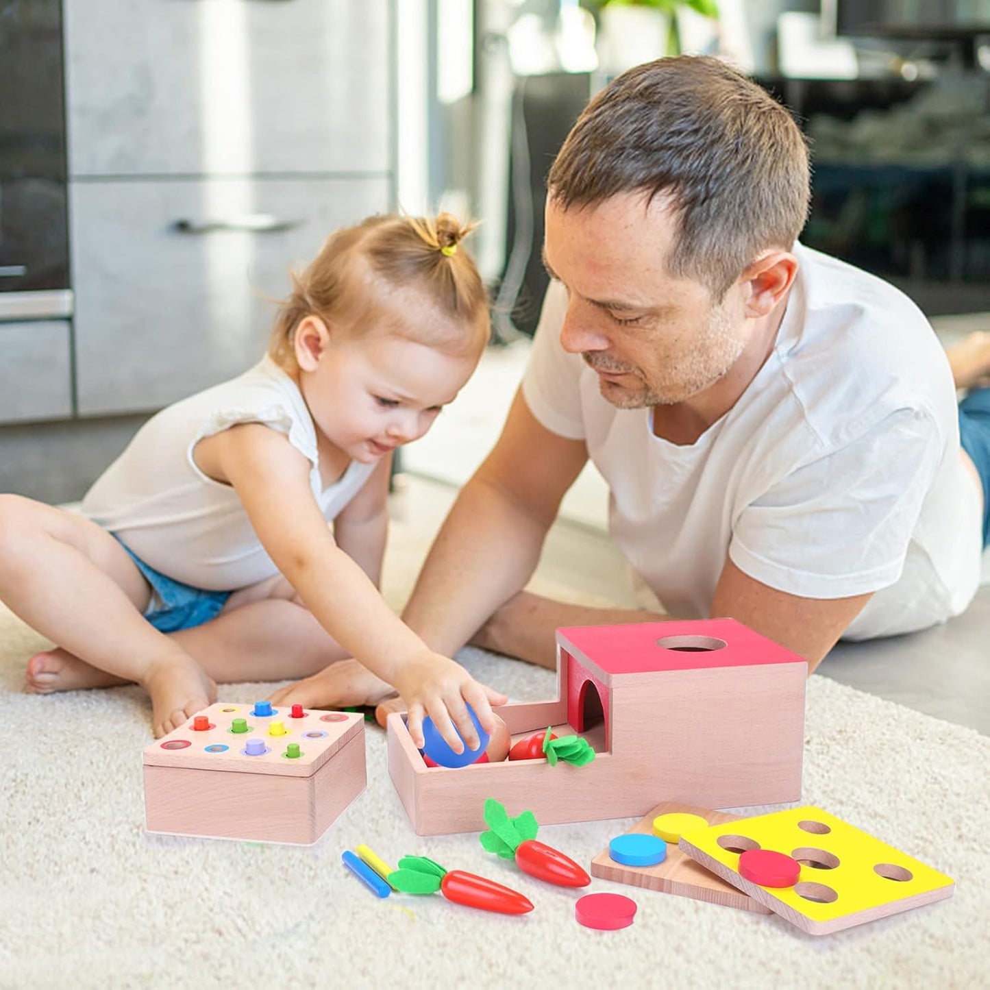 Sensorik Bälle zum Zählen und Sortieren, 4 in 1 toy