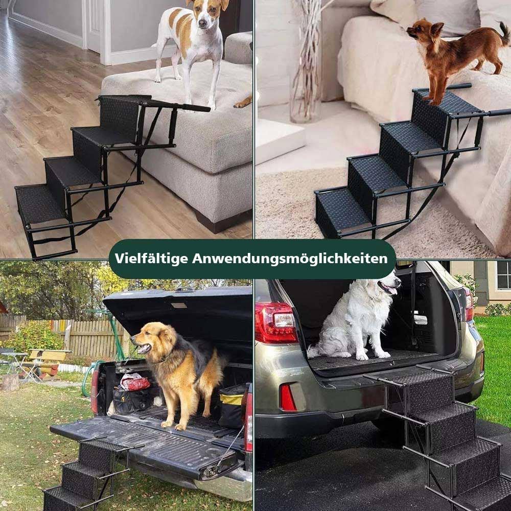 Hundetreppe klappbar, 4-stufig, bis 80kg