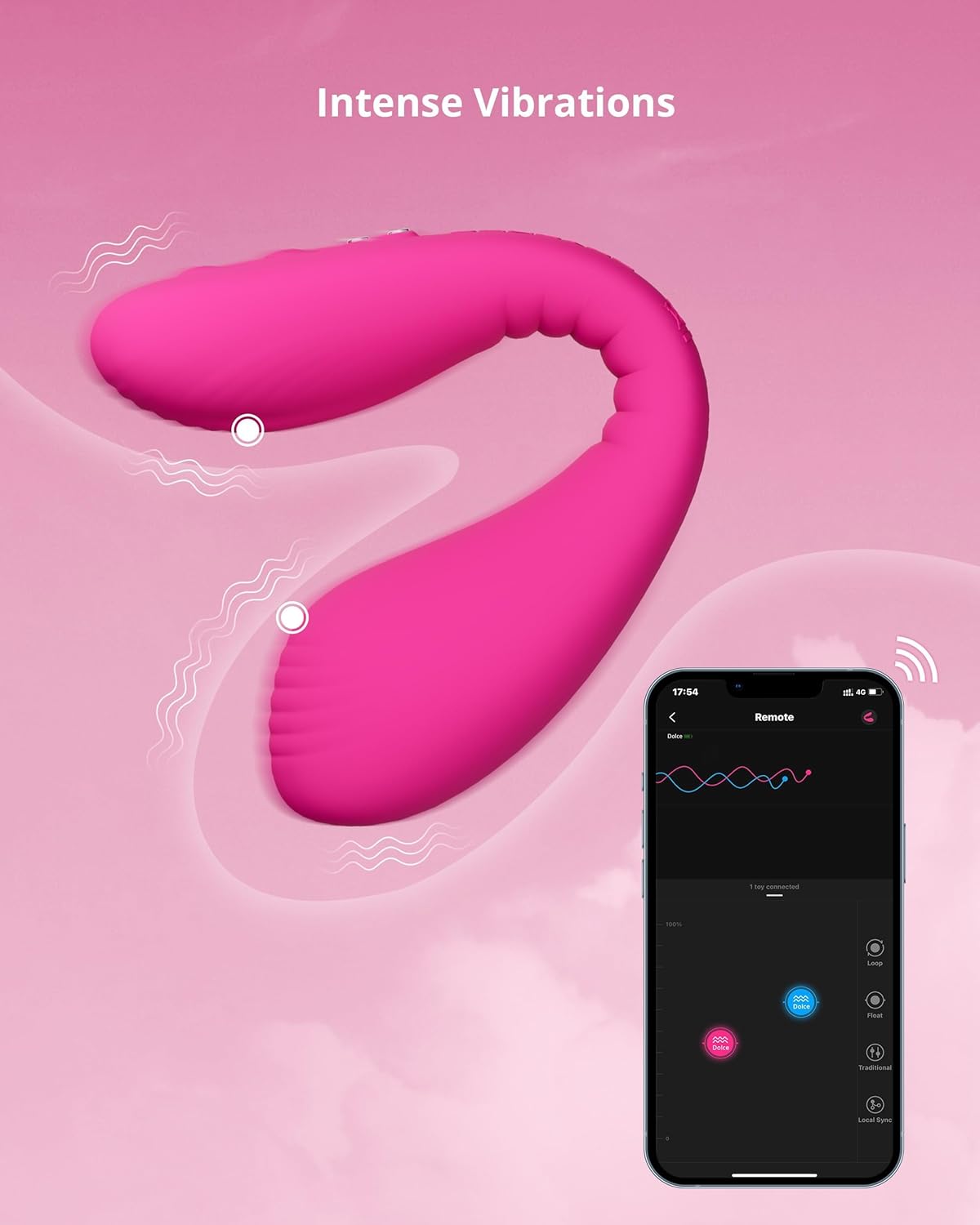 Dolce Paarvibrator mit App-Steuerung