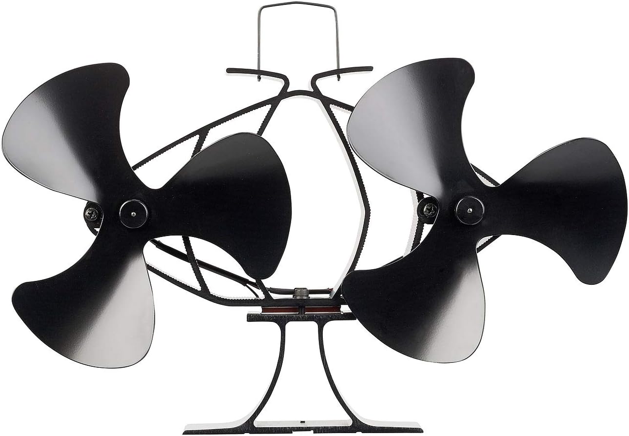 Stromloser Kaminofen-Doppel-Ventilator