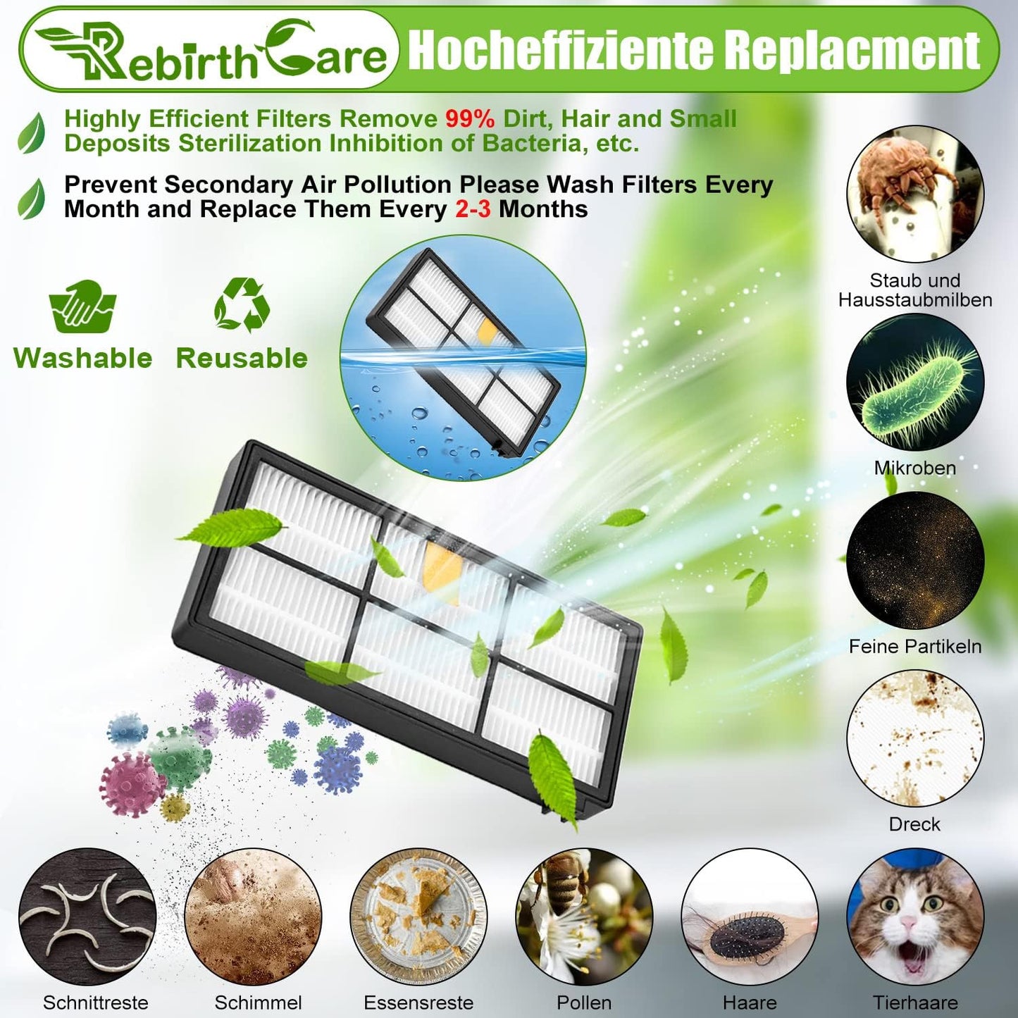 23-teiliges Ersatzteileset für iRobot Roomba