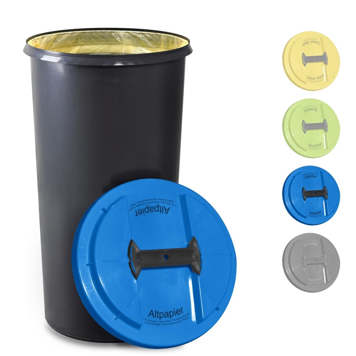 Mülleimer für Altpapier, stabil, geruchsdicht, Blau Altpapier