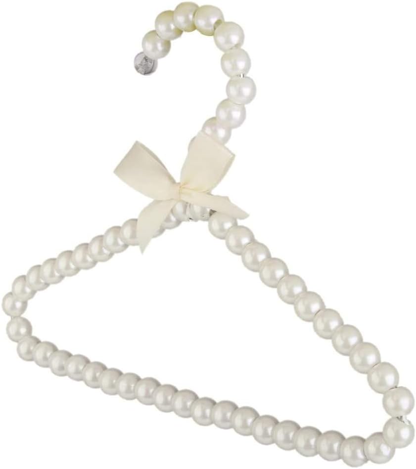 Faux-Perlen Kinderkleiderbügel (5 Stück), White