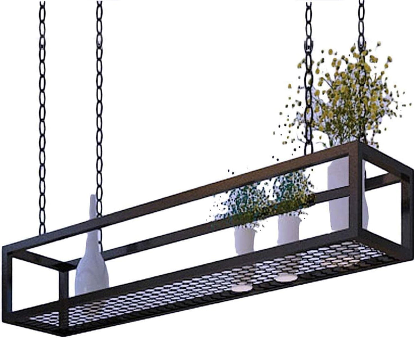 Deckenregal für Küche und Lagerung, 80×25×15cm