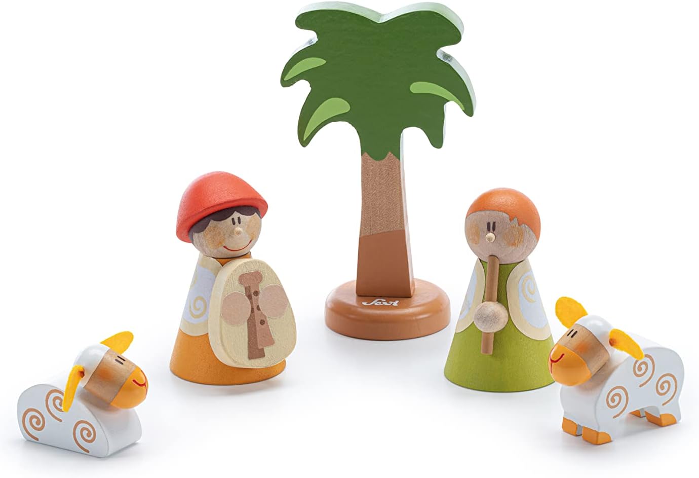 Krippenfiguren-Set: Die Hirtenmusiker