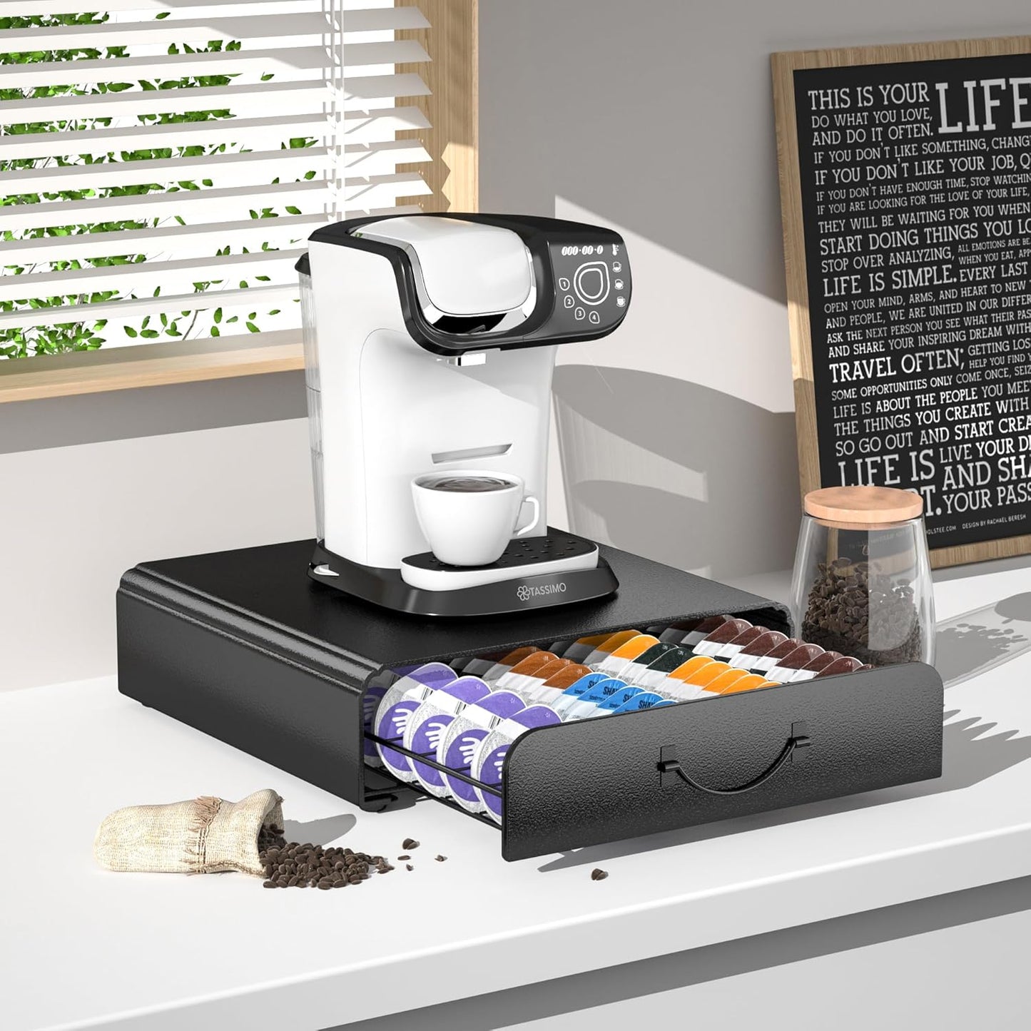 Kapselhalter für Tassimo, Schwarz